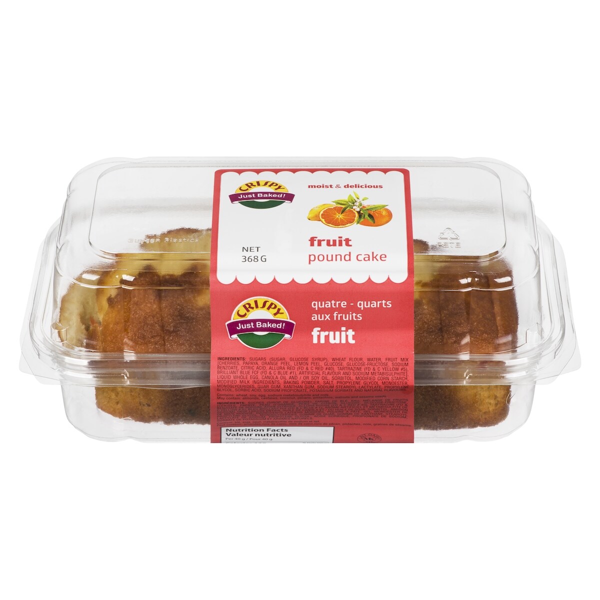 Quatre-quarts aux fruits Crispy