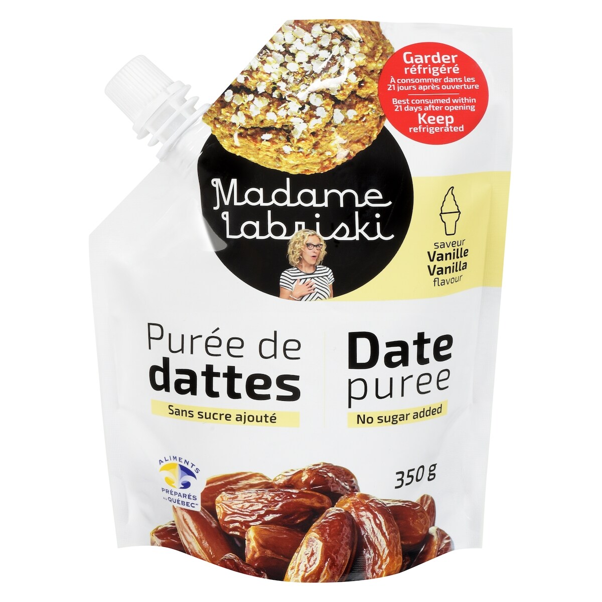 Purée de dattes saveur vanille