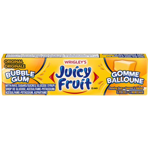 Juicy Fruit Gomme Balloune original 5 morceaux