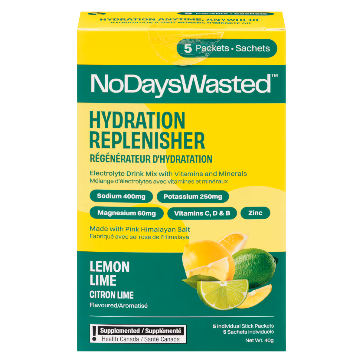 Régénérateur d'hydratation citron lime aromatisé