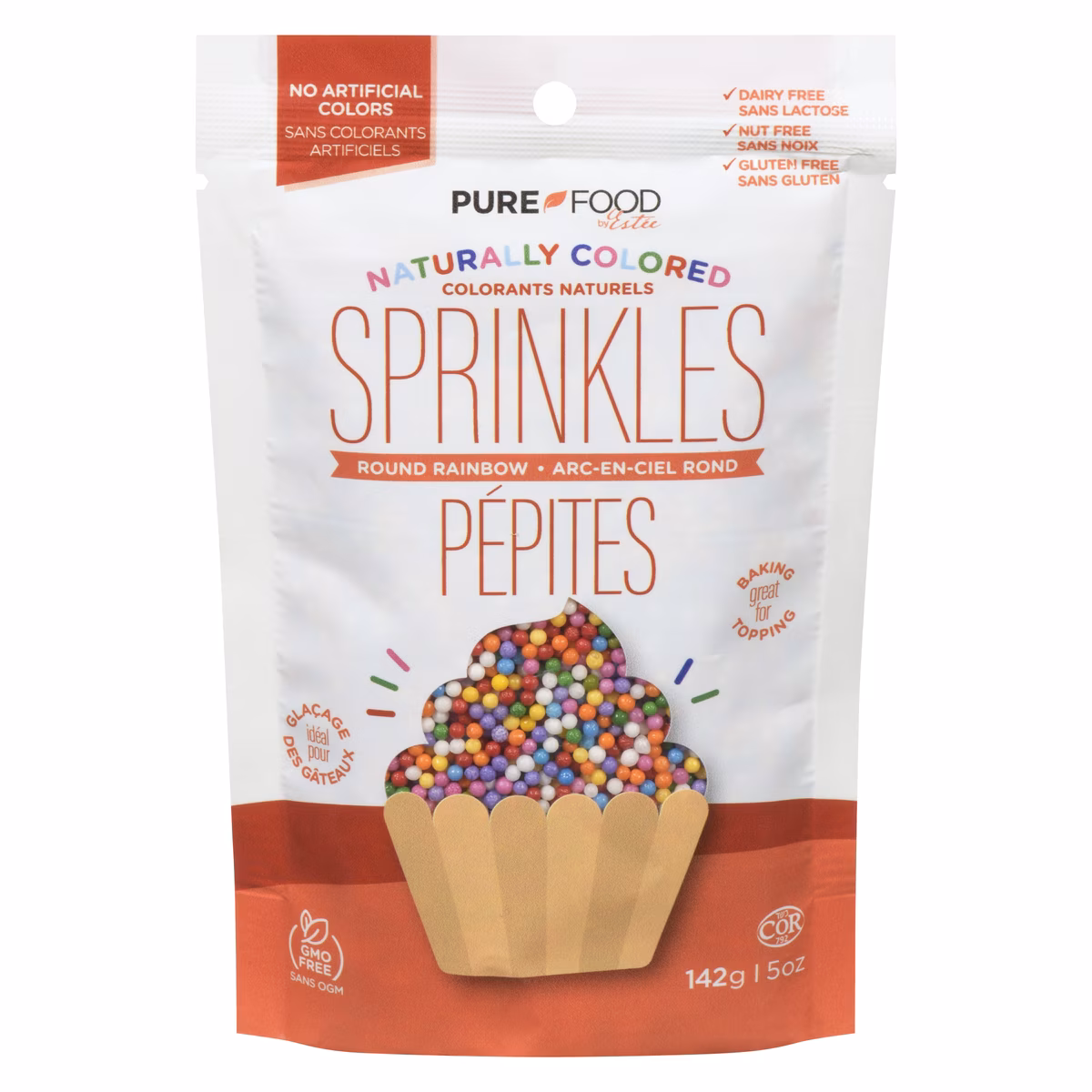 Sprinkles round rainbow