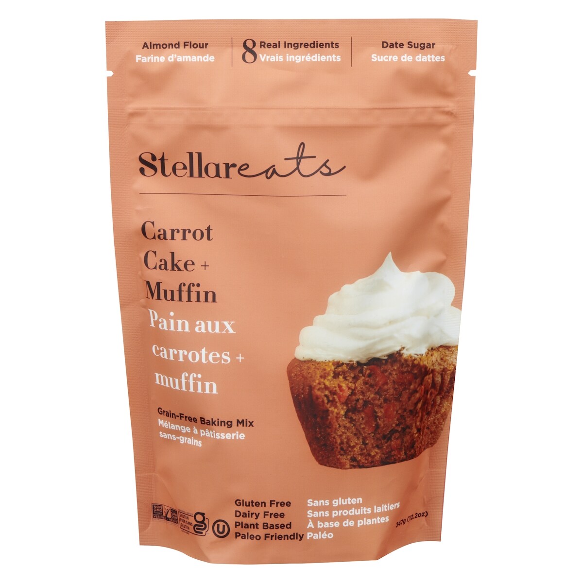 Mélange à pâtisserie sans-grains pain aux carrotes + muffin