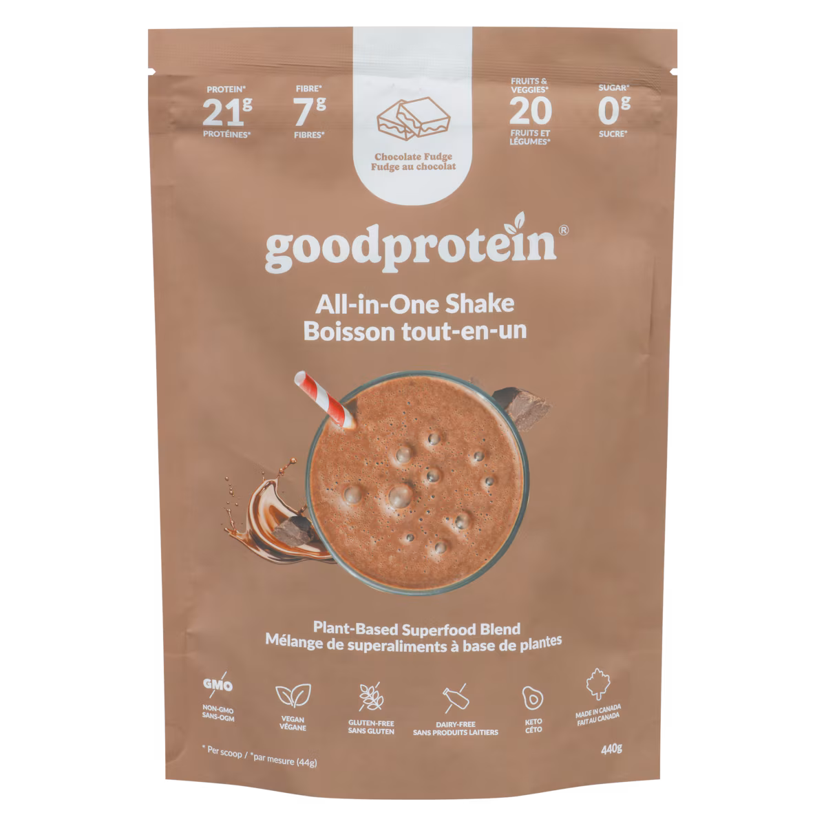 Boisson tout-en-un fudge au chocolat