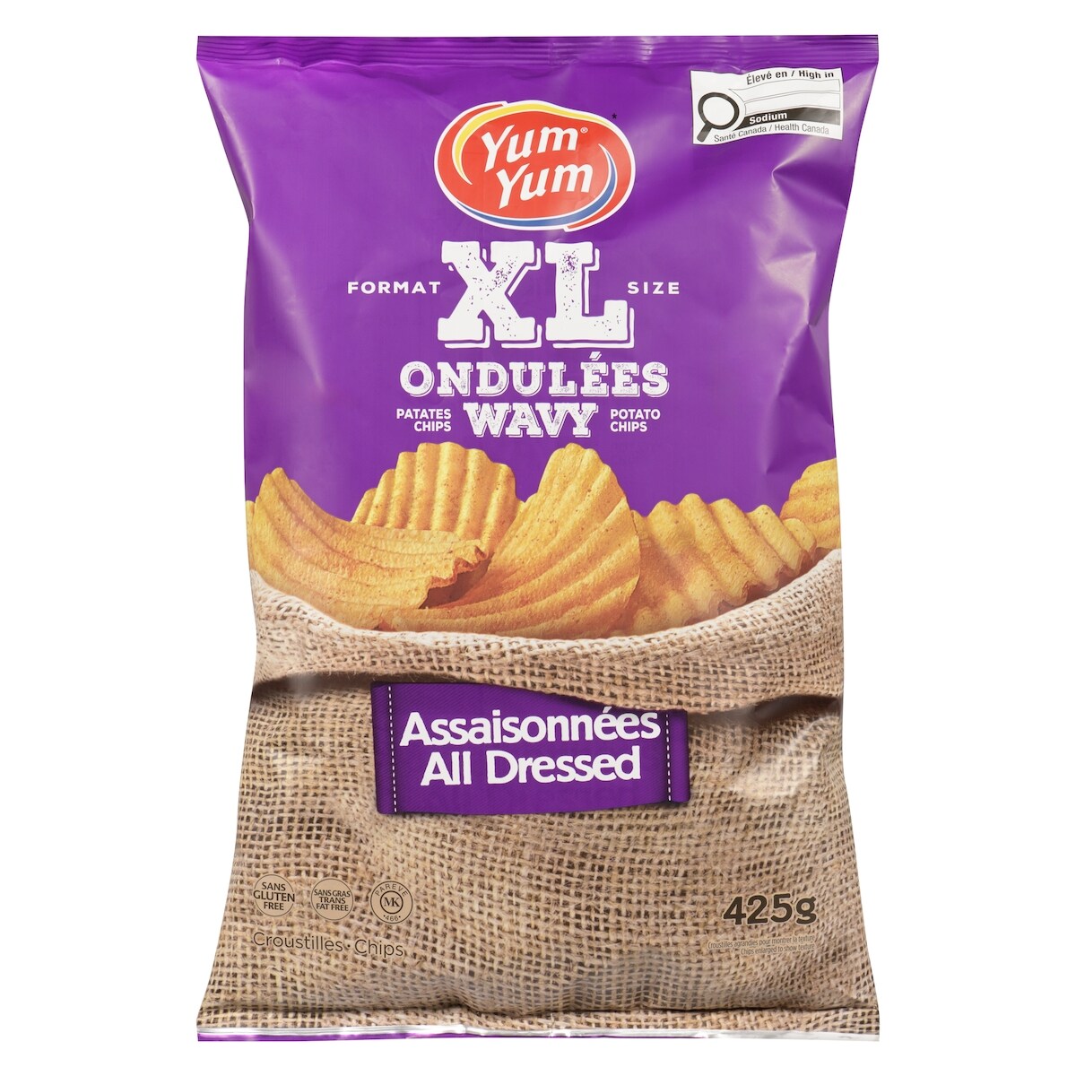 Pommes de terre ondulées XL assaisonnées