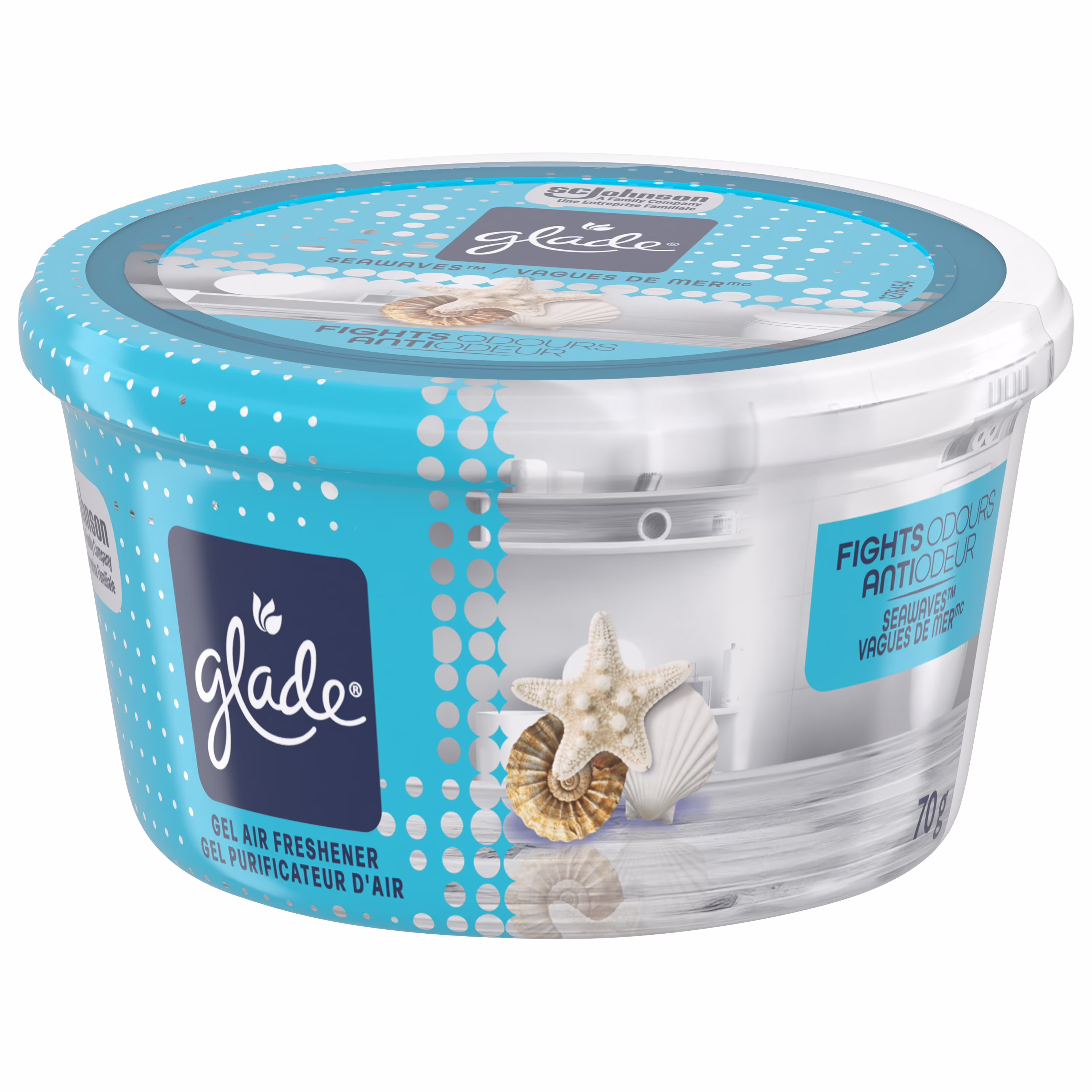 Glade gel purificateur d'air. vagues de mer