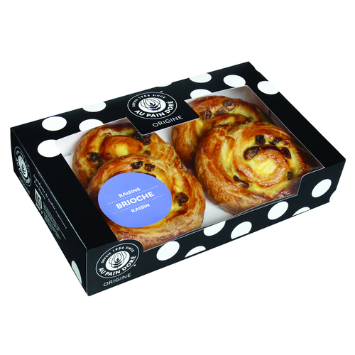Origine Brioche aux raisins 4 x 100 g