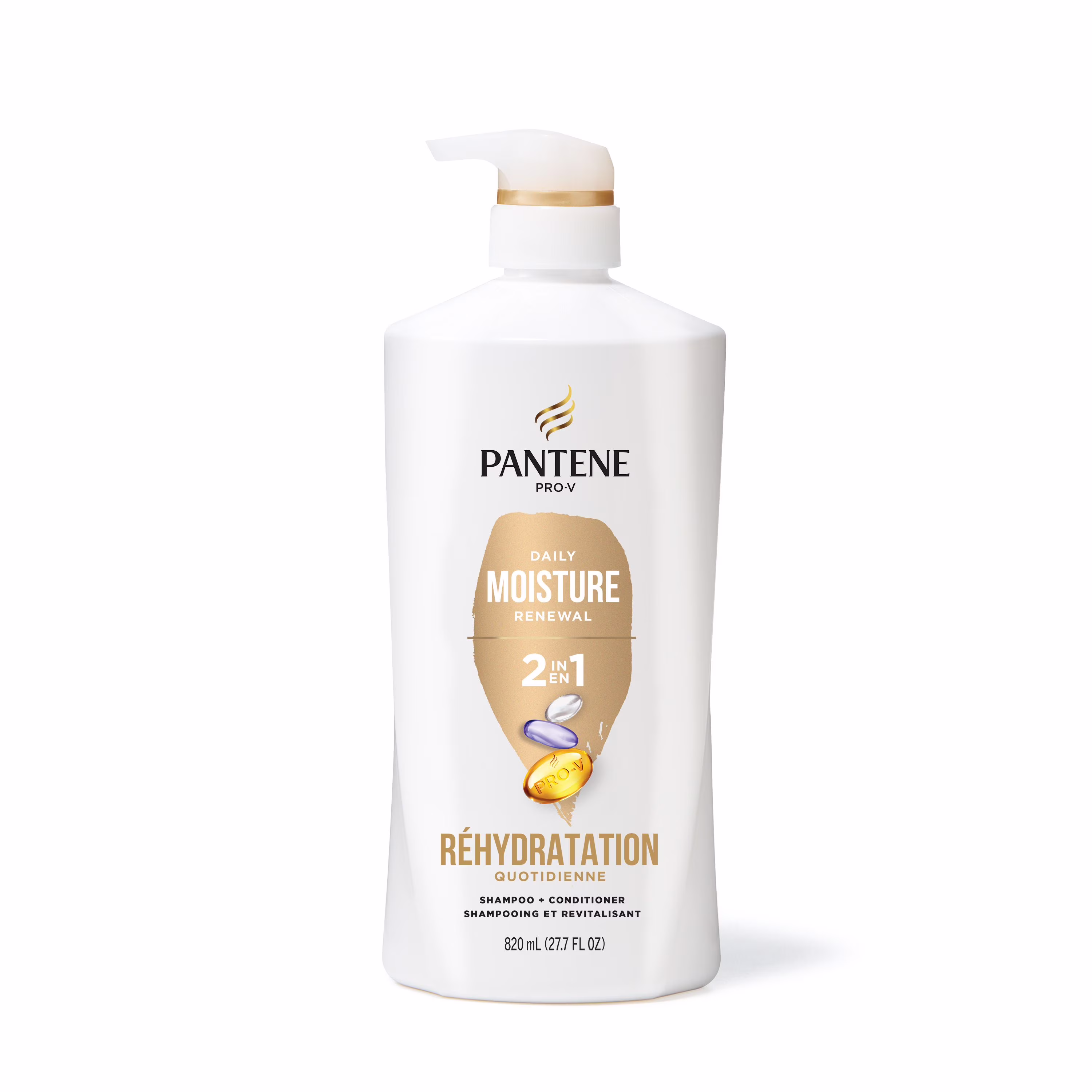 Shampooing et revitalisant 2 en 1 pantene réhydratation quotidienne