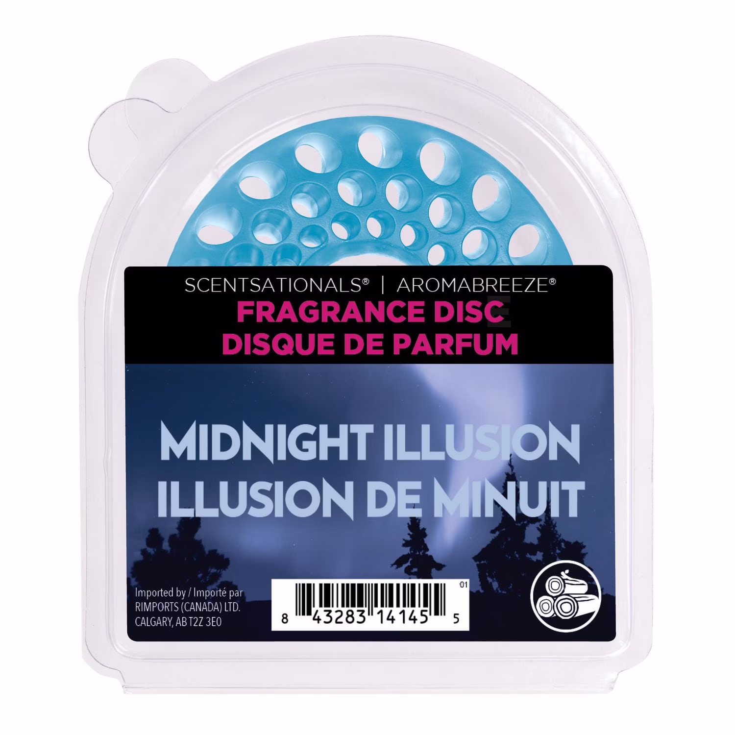 Disque de parfum aromabreeze scentsationals - illusion de minuit disc de parfum