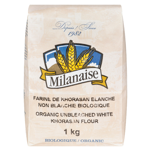 Milanaise Farine blanche Khorasan non blanchie biologique 1 kg
