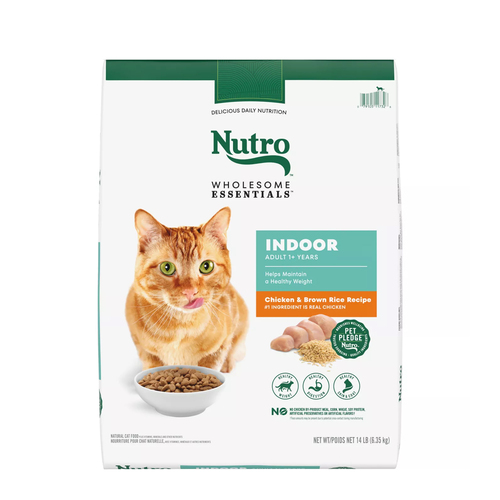 Nourritures pour chats au poulet et au riz brun