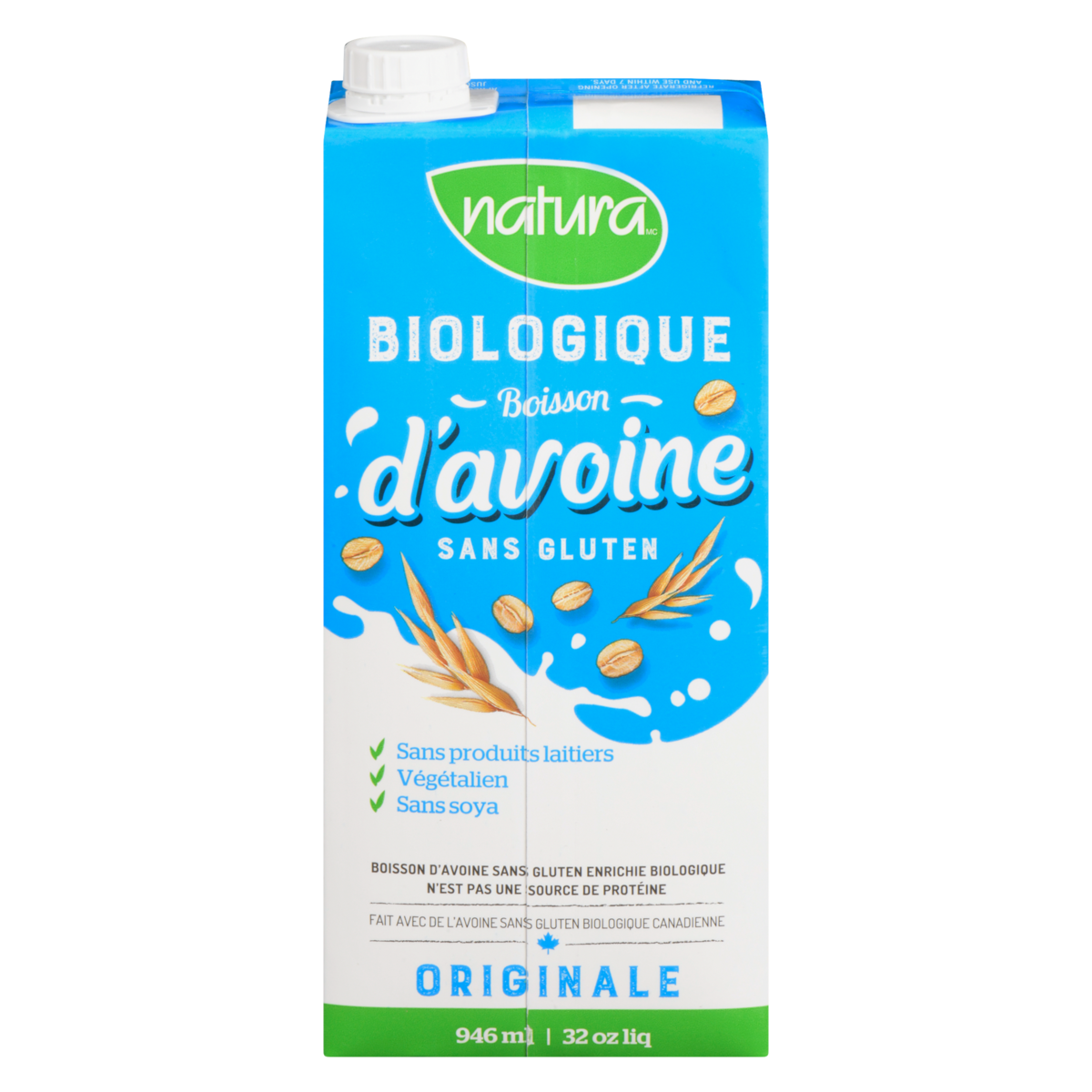 Boisson d'avoine bio SG enrichie orig.
