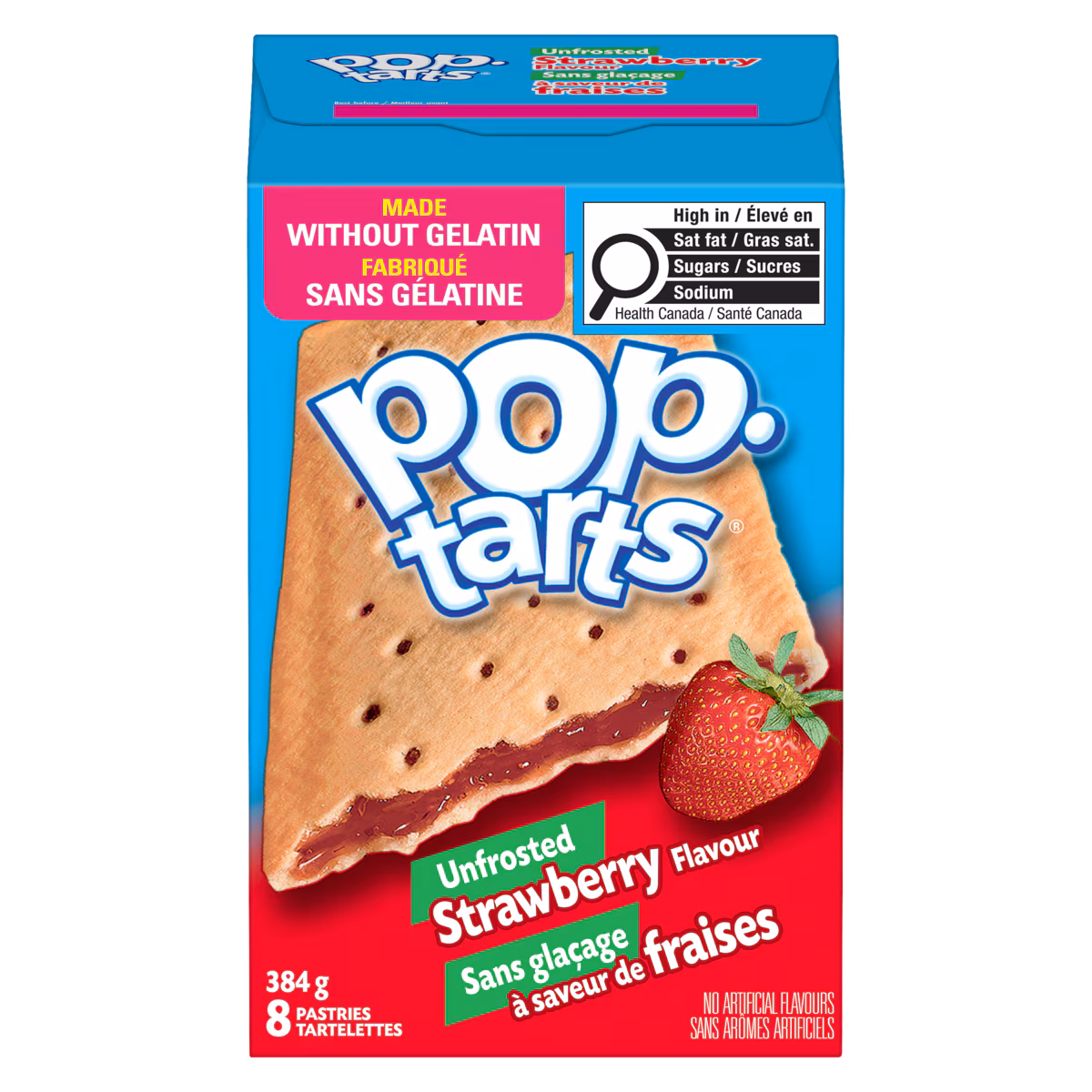 Tartelettes sans glaçage à saveur de fraises Pop-Tarts