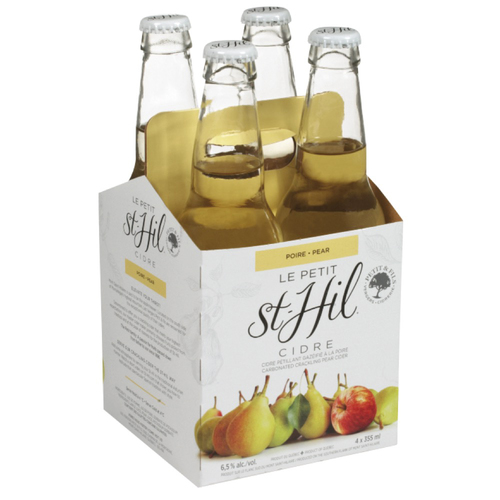 Le Petit St-Hil Cidre pétillant à la poire 4 x 355 ml