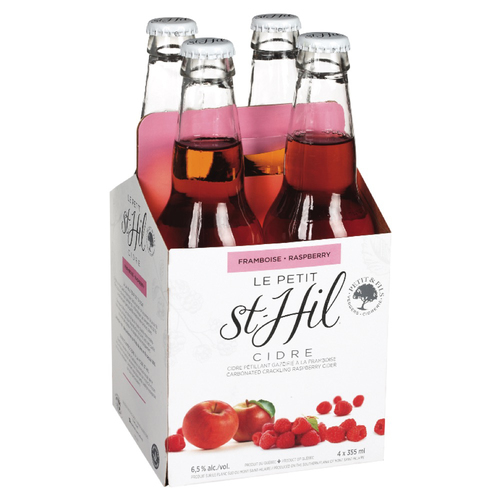 Le Petit St-Hil Cidre pétillant à la framboise 4 x 355 ml