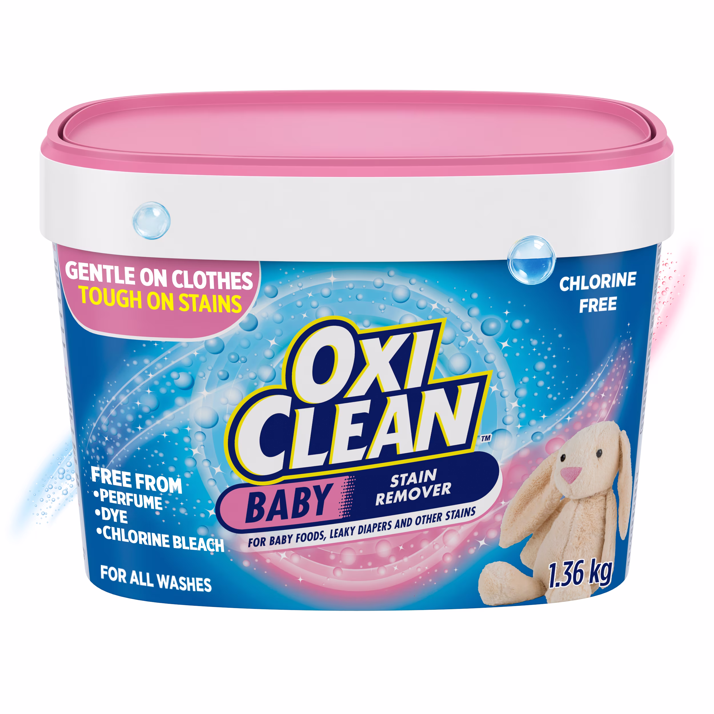Oxiclean poudre détachante multi-usage pour bébés 1.36kg