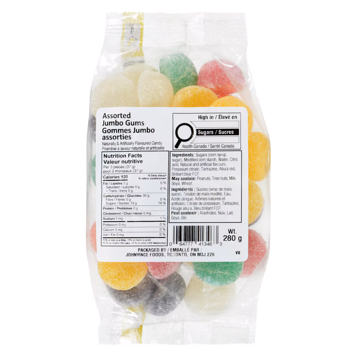 Friandise à gommes jumbo assorties