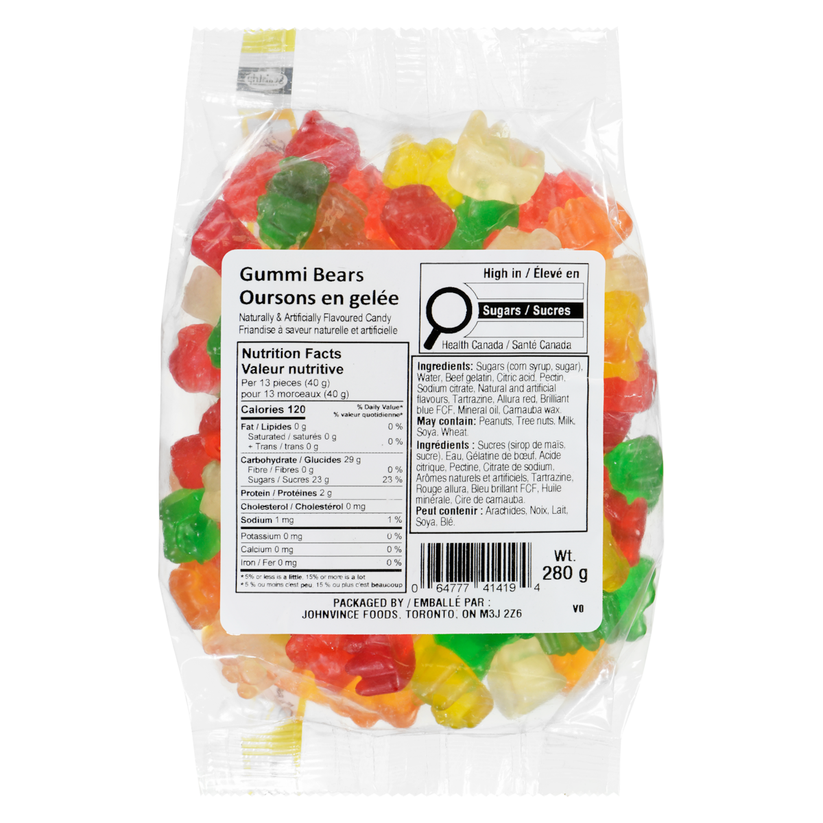 Friandise à oursons en gelée