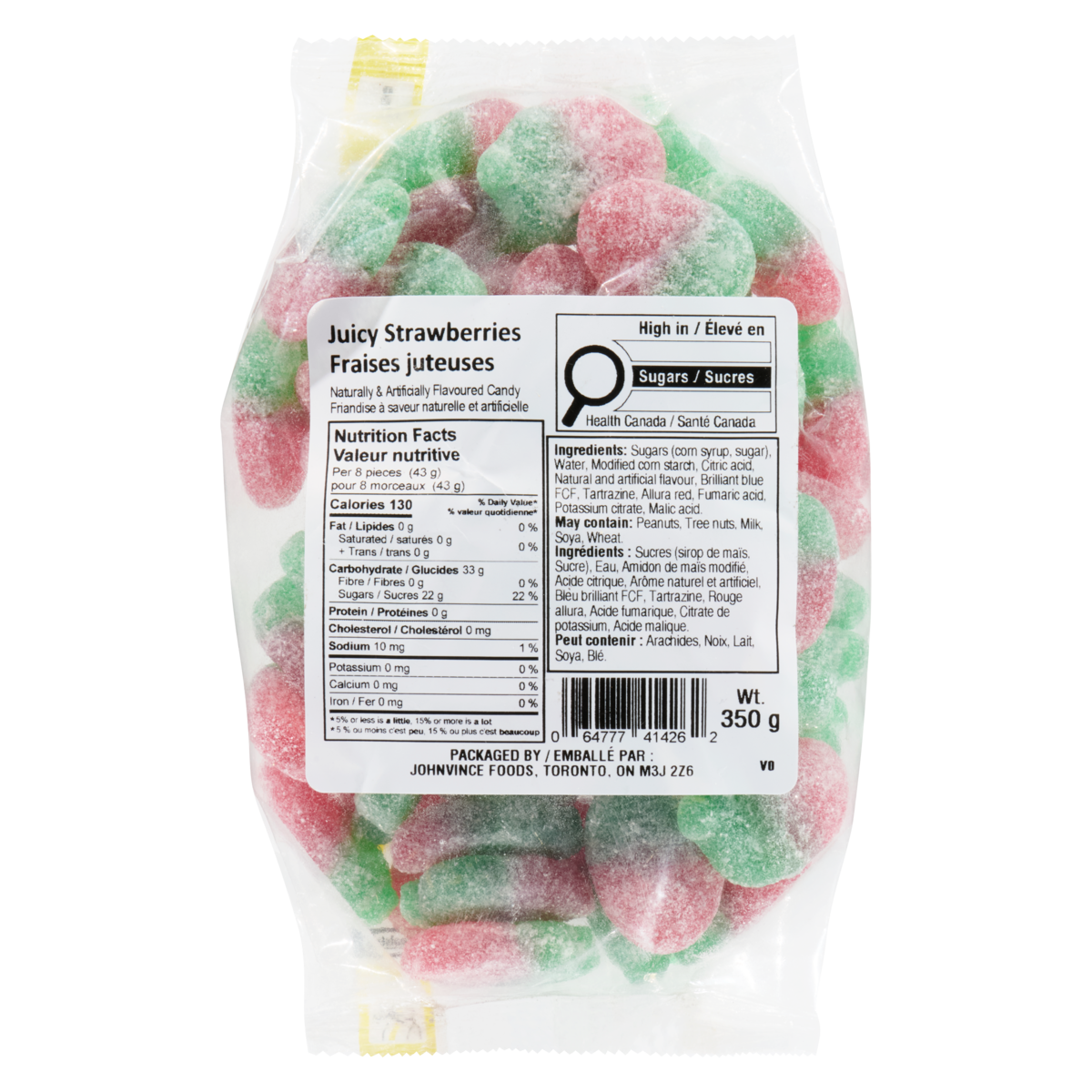 Friandise à fraises juteuses