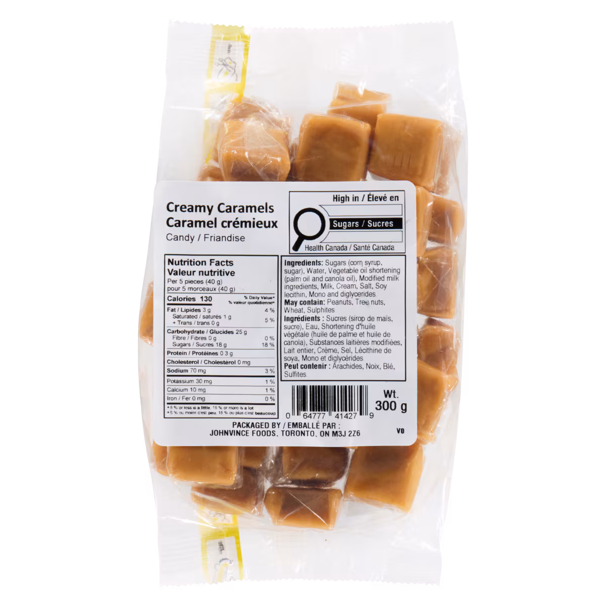 Friandise caramel crémieux
