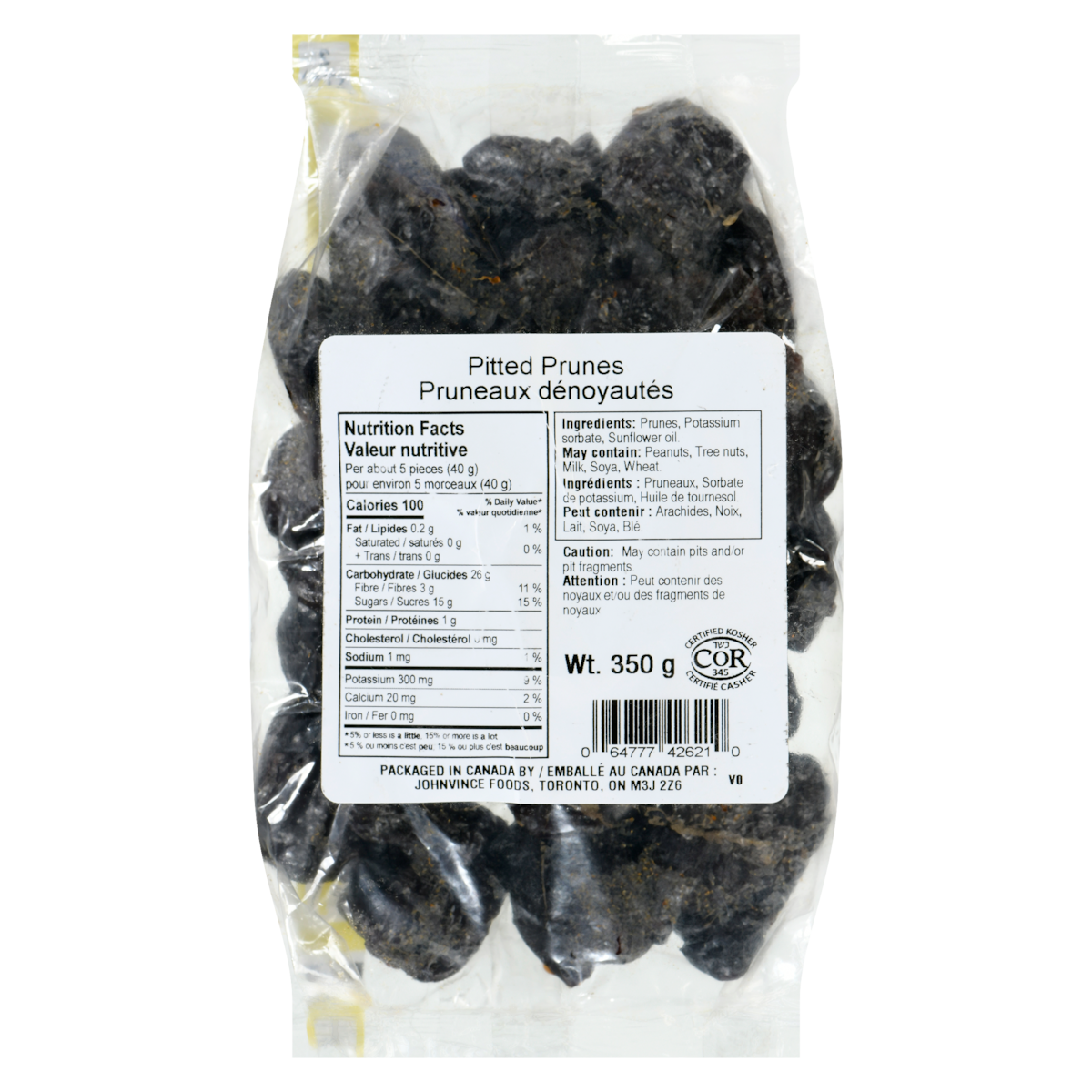 Prune dénoyautée