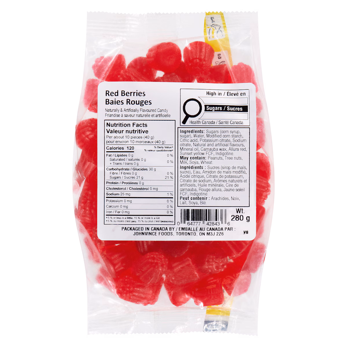 Friandise à baies rouges