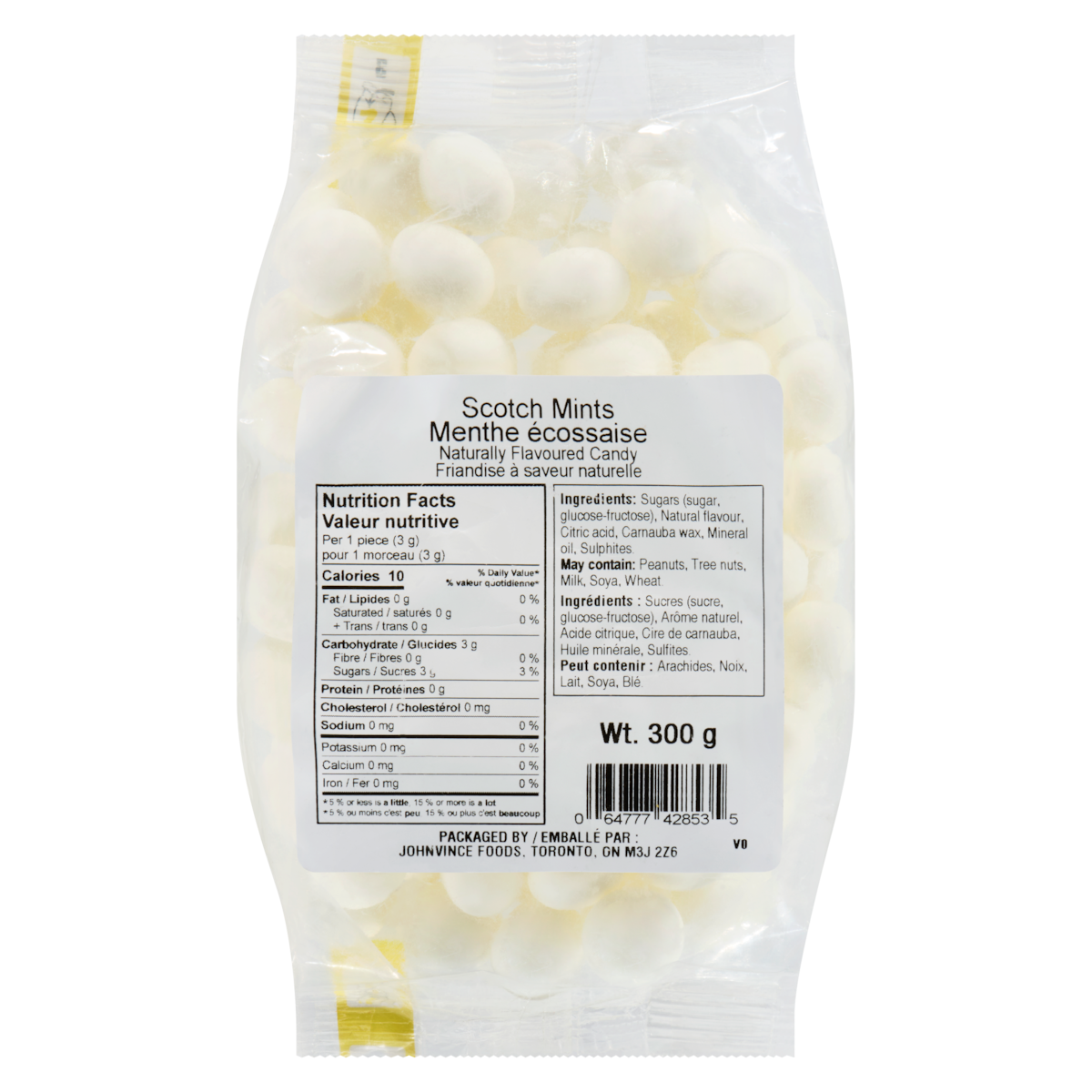 Friandise à saveur naturelle menthe écossaise