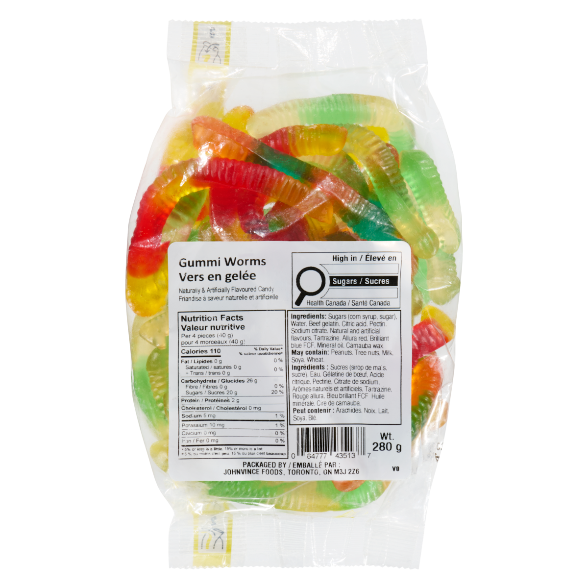 Friandise à vers en gelée