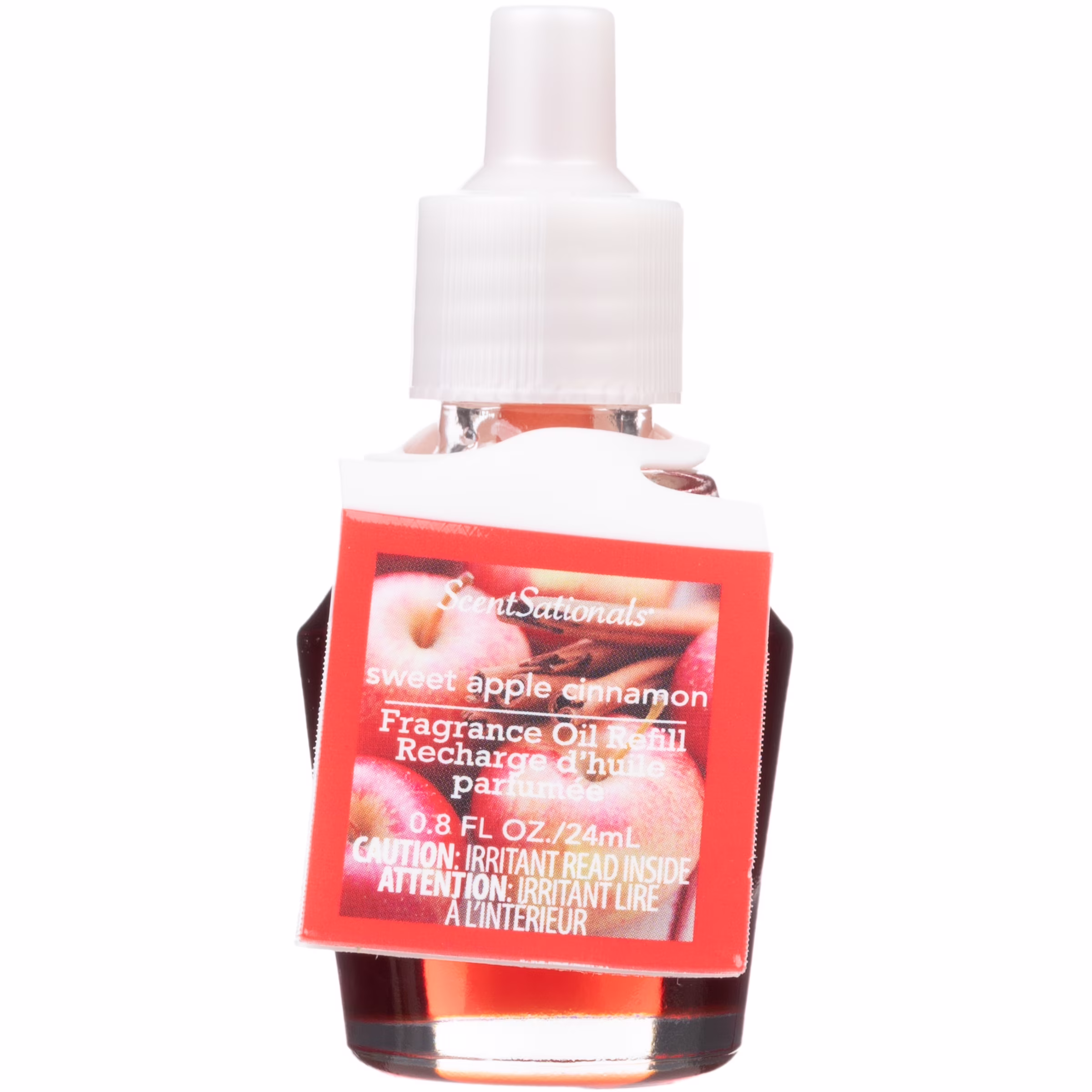 Huile scent charm scentsationals - sweet apple cinnamon 0.8 fl oz.  recharge