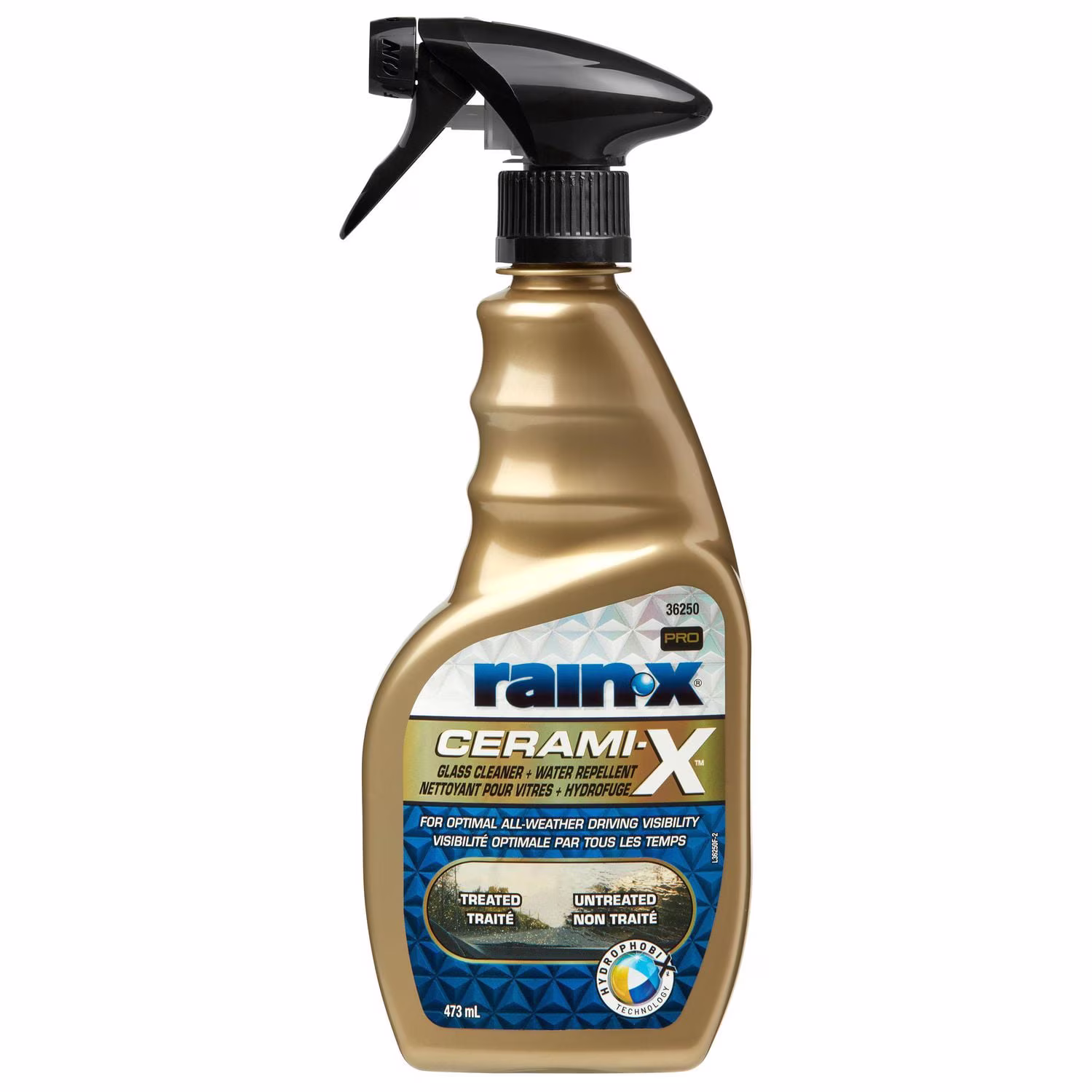 Nettoyant pour vitres rain-x pro cerami-x avec agent antipluie