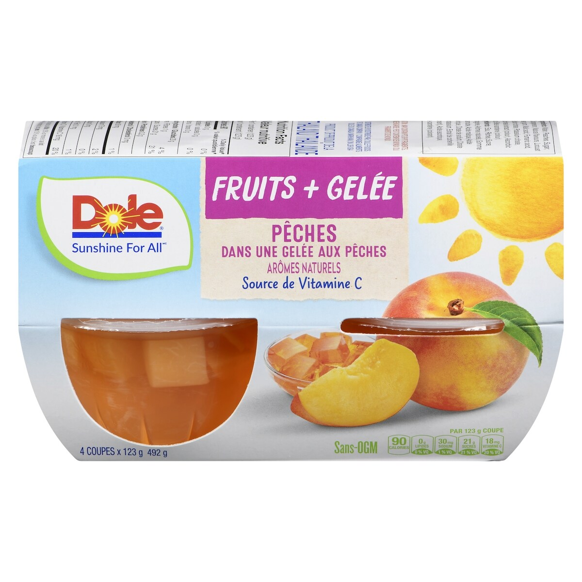 Fraises et bleuets, en dés