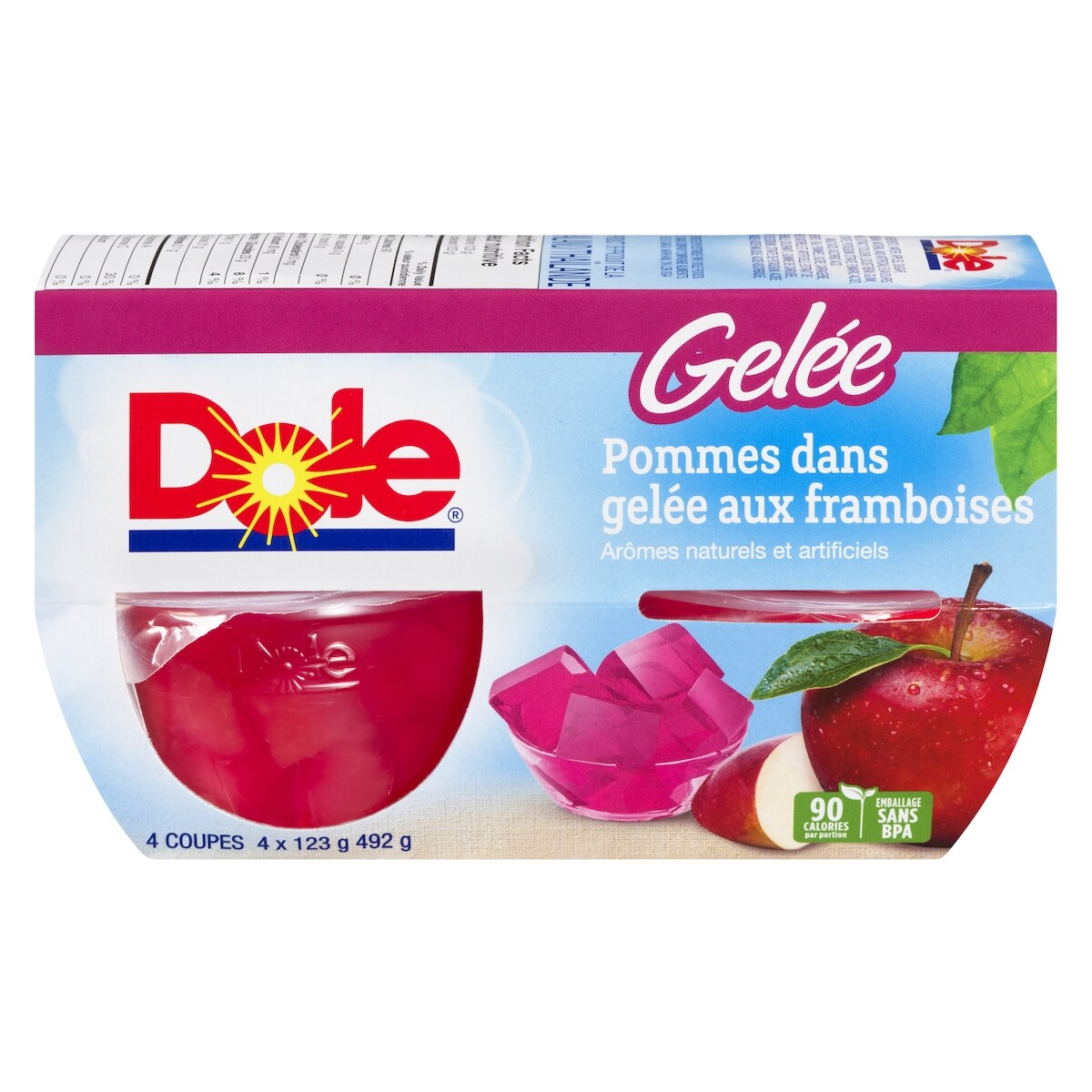 Pommes dans de la gelée aux framboises