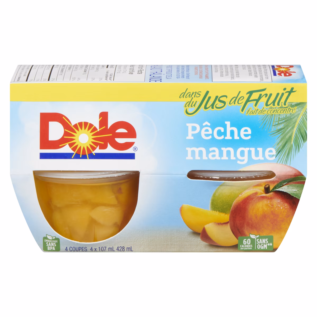 Pêche Mangue 4 Coupes x 170 ml (428 ml)