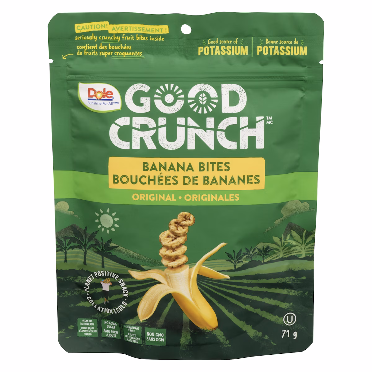 Good crunch bouchées de bananes originales