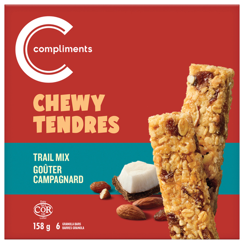 Compliments Barre granola tendres mélanges du randonneur 158 g