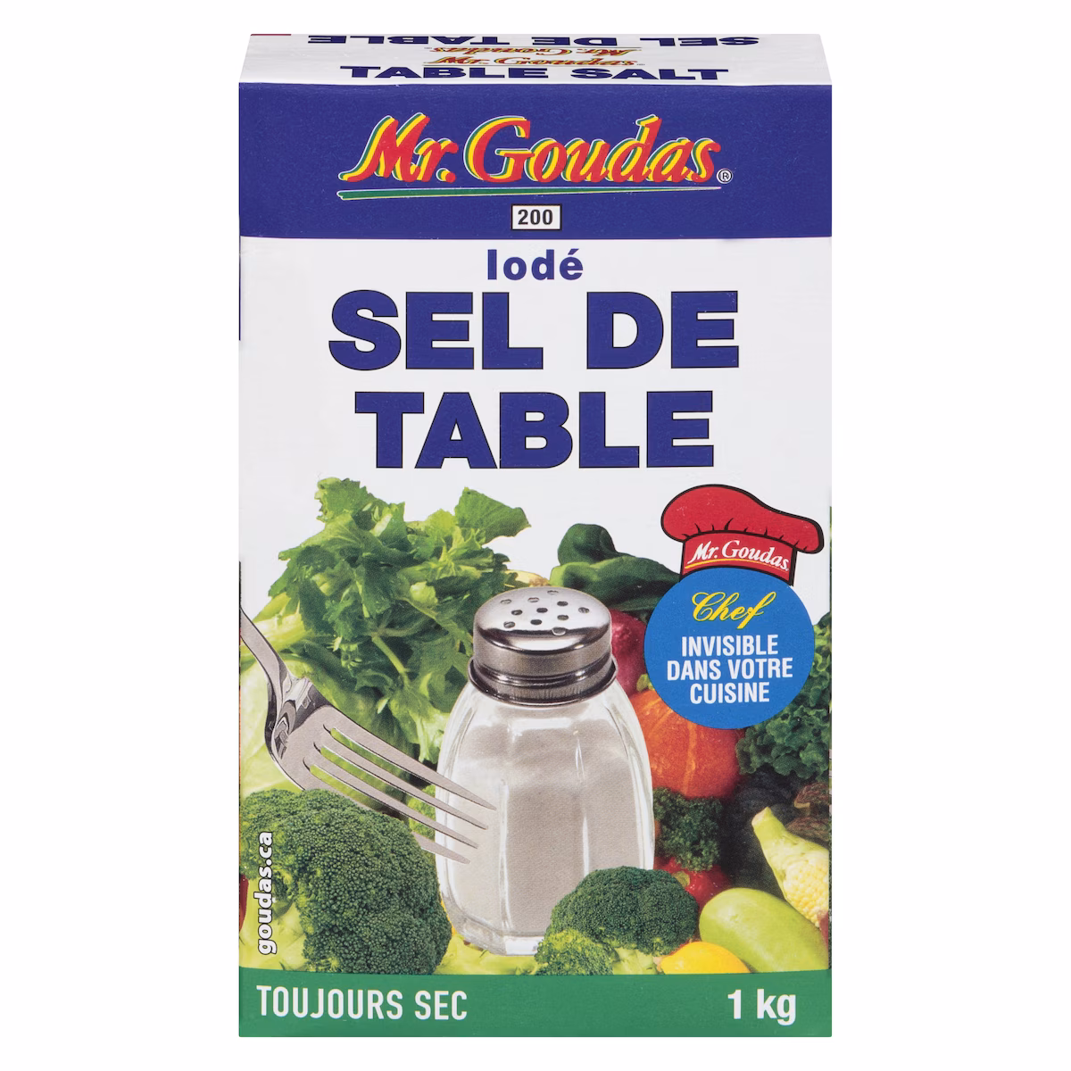 Sel de table iodé
