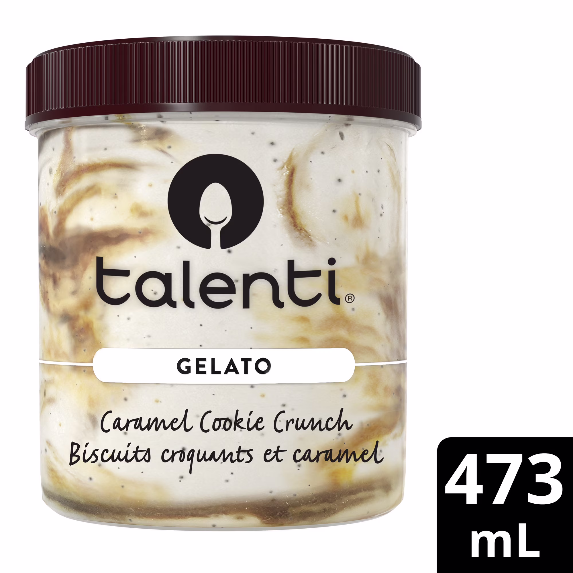 Gelato talenti biscuits croquants et caramel
