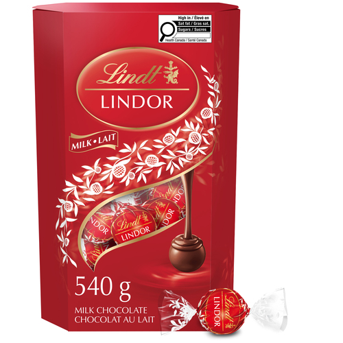 Lindt Lindor Truffes au chocolats au lait 540 g