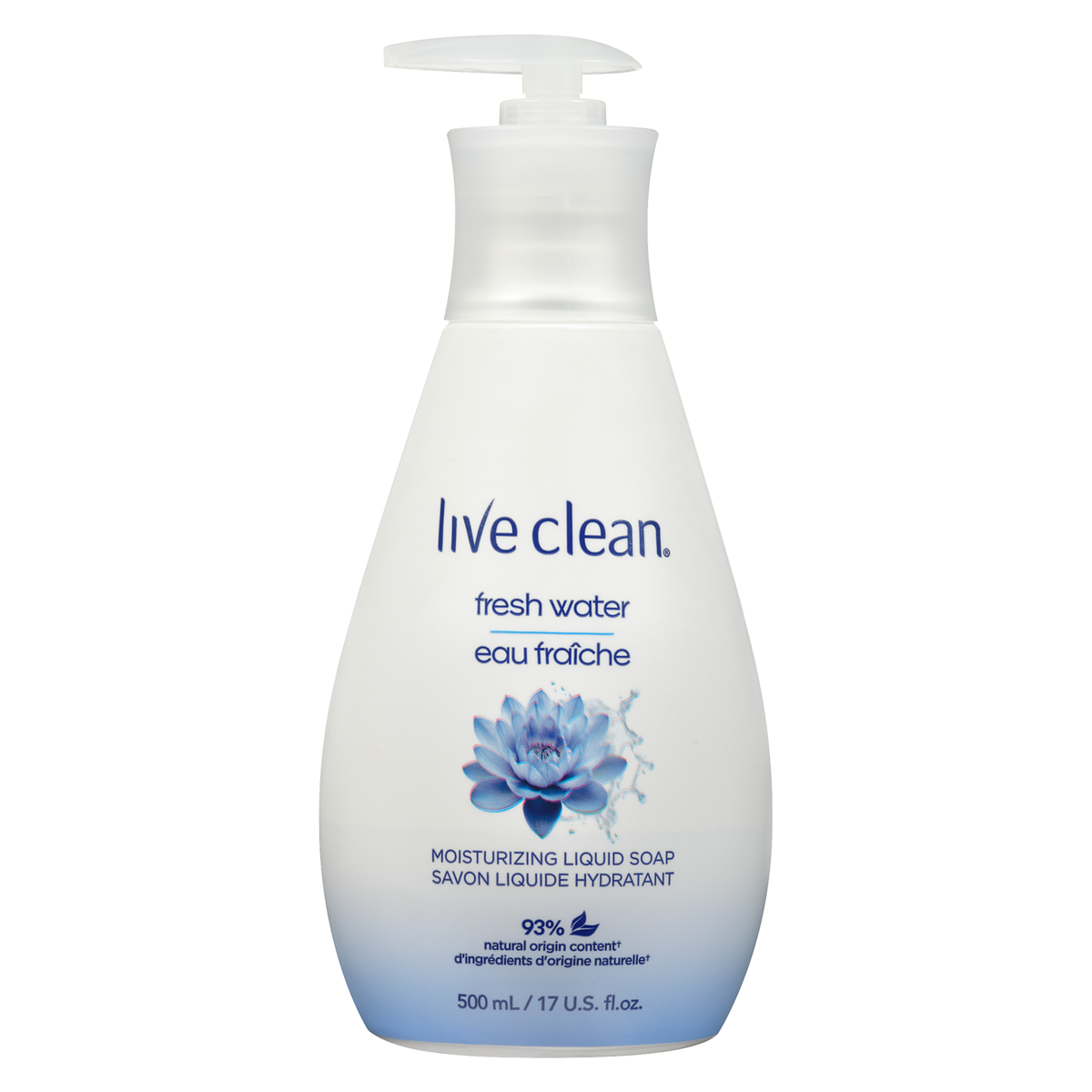Savon liquide pour les mains hydratant eau fraîche