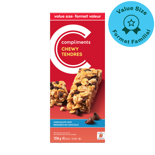 Compliments Barre granola pépitte chocolat 1.25 kg