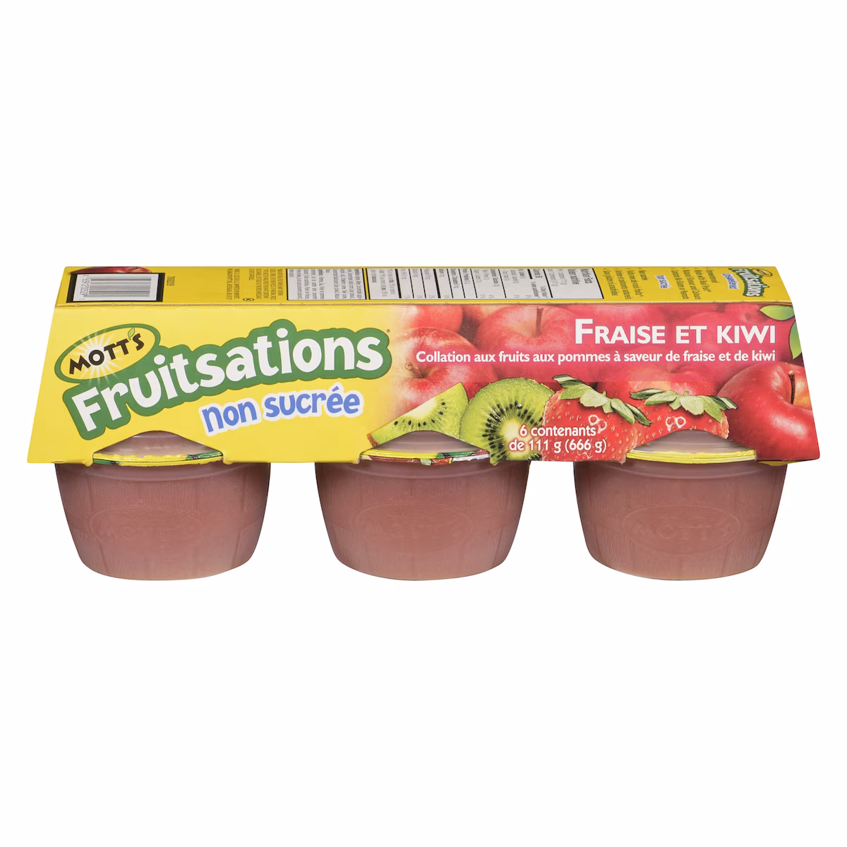 Collations Fruitsations non sucrées fraises et kiwis