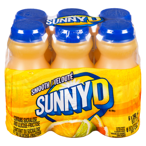 Sunny D Boisson aux agrumes velouté 6 bouteilles x 240 ml