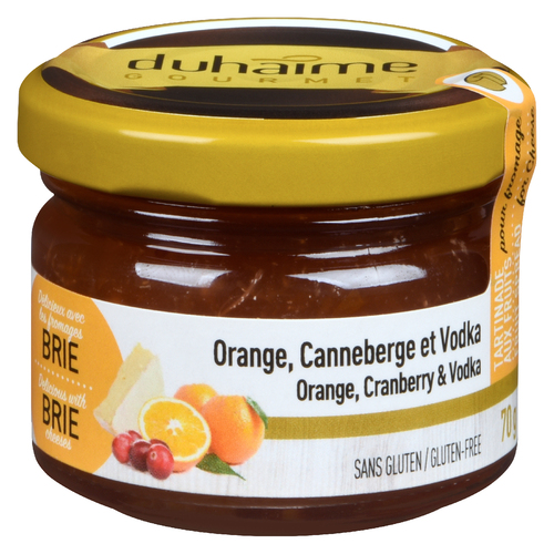 Tartinade pour fromage à l'orange, canneberge et vodka