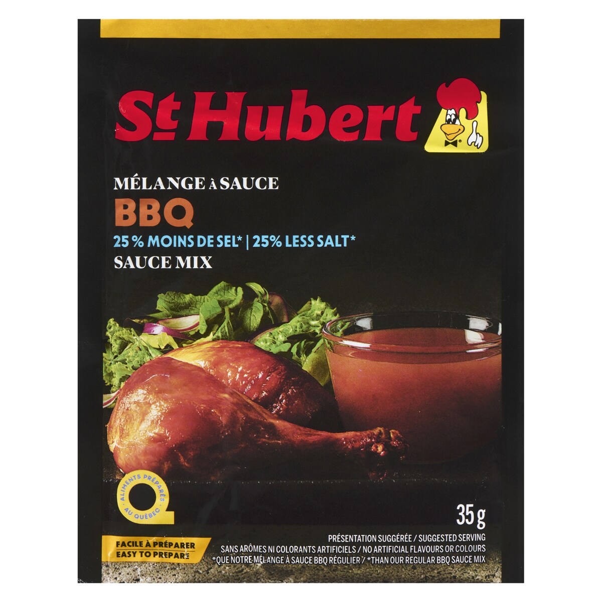 Mélange à sauce bbq 25 % moins de sel