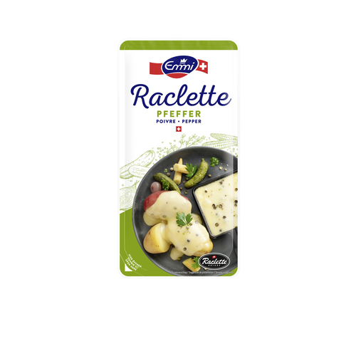 Fromage raclette tranchée au poivre