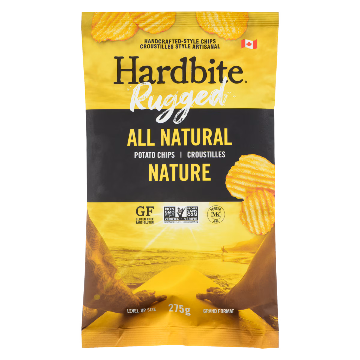 Rugged croustilles style artisanal croustilles nature grand format