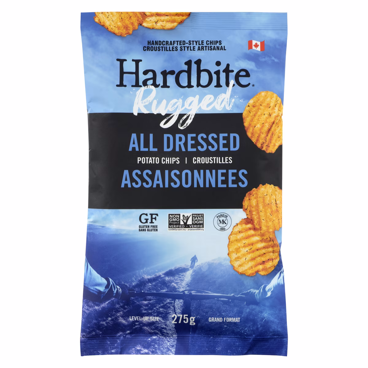 Rugged croustilles style artisanal croustilles assaisonnees grand format