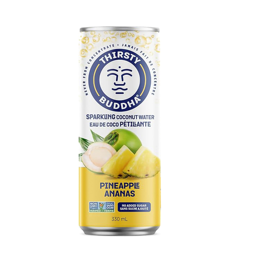 Eau de noix de coco gazéifiée avec ananas