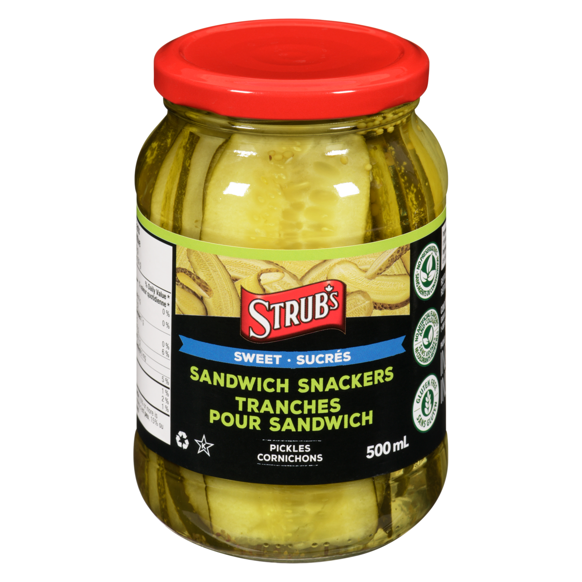 Cornichons sucrés tranches pour sandwich