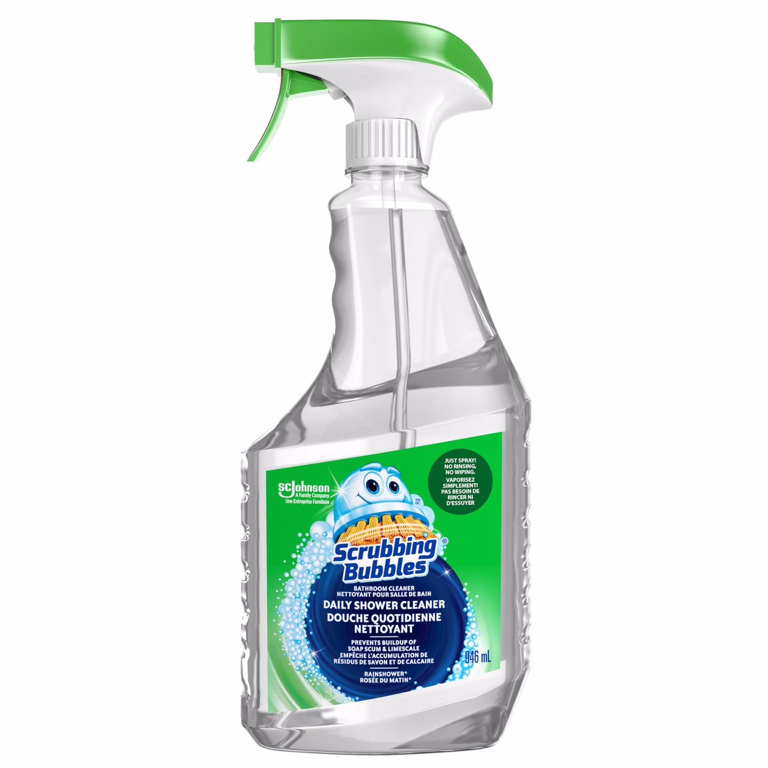 Scrubbing bubbles nettoyant douche quotidienne. prévient les résidus de savon dans les baignoires. sur les murs de douche et bien plus.