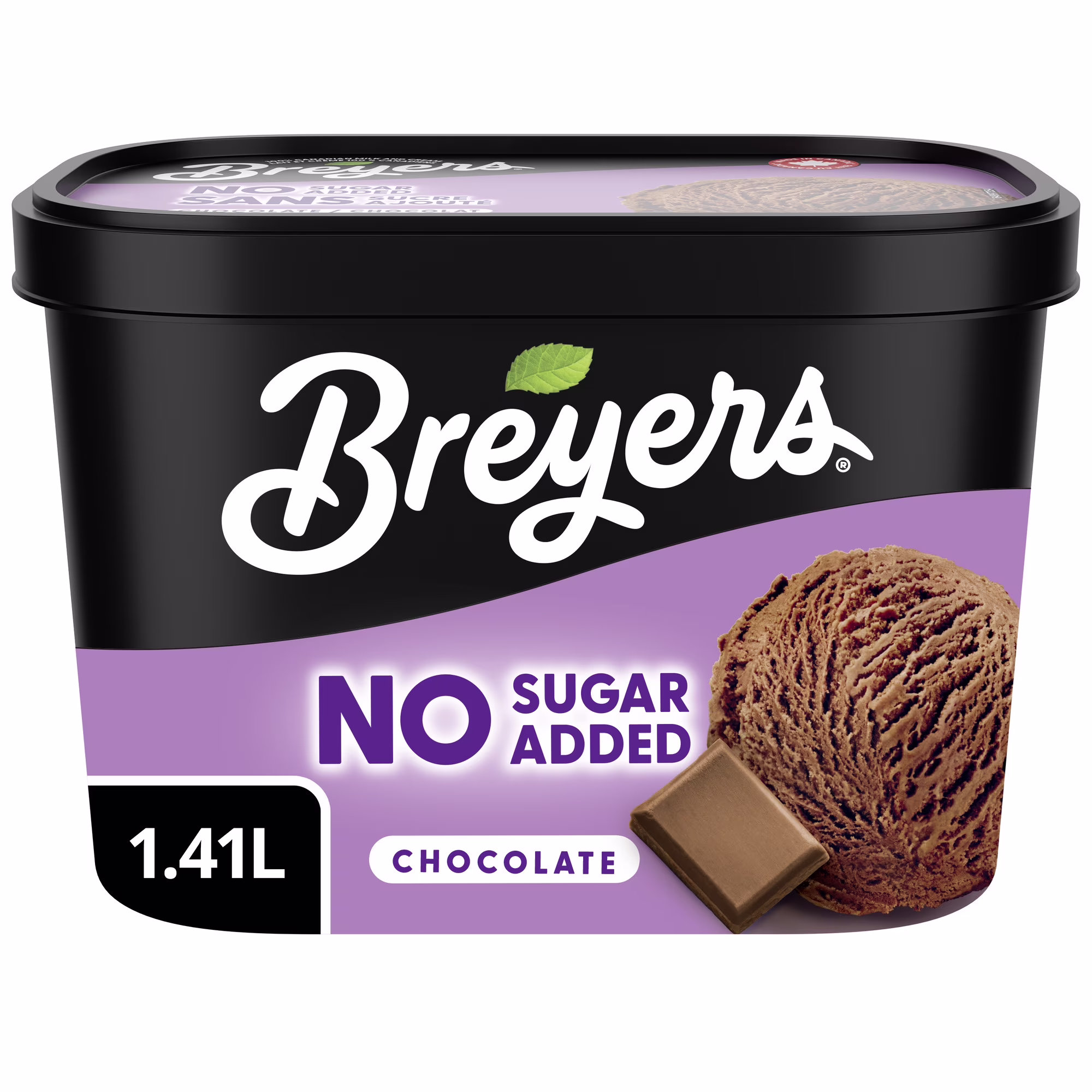 Dessert laitier glacé breyers sans sucre ajouté chocolat 1.41 l